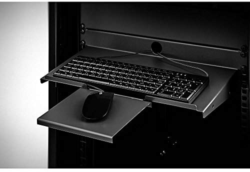 Renkforce RF-3429160 19 Zoll Netzwerkschrank-Geräteboden 1 HE Geeignet für Schranktiefe: ab 300 mm Schwarz
