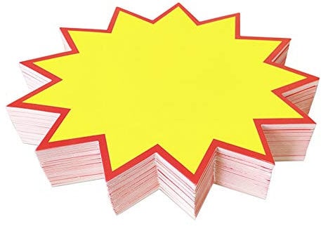 JIHUOO 200 Stück Verkaufsschilder Preisetiketten Display Merchandise Schilder für Verkaufsförderung