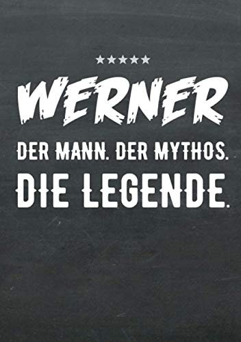 Buch-Kalender 2021 im Format A5 - Werner, der Name, das Geschenk - Werner, der Mann, der Mythos, die Legende: Kalenderbuch, Terminplaner und ... alle mit dem Namen Werner, 1 Woche = 2 Seiten