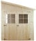 Holz Gartenschuppen (ohne Seitenwand) - Abstellkammer mit Fenstern - H244x211x514 cm/10 m2 Naturholz-Shiplap-Schuppen - Gartenwerkstatt - Fahrrad- Geräteschuppen TIMBELA M341
