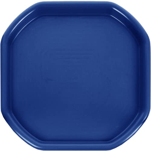 Bandeja pequeña para mezclar 70 cm x 70 cm de plástico surtida, para actividades desordenadas para niños (azul)
