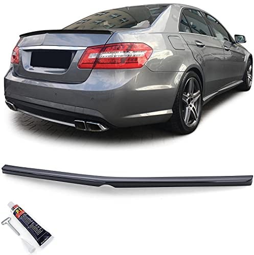 Sport Heckspoiler Lippe Schwarz Glanz mit ABE für Mercedes E W212 Limo 09-16
