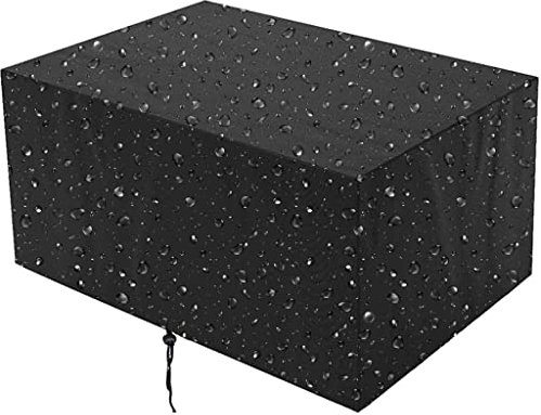 Verschiedene Größen Gartenmöbel Abdeckung Gartentisch Abdeckung Wasserdicht Winterfest Schwerlast 420D Oxford Abdeckplane Schutzhülle für Gartentische Sitzgarnituren 180x100x100cm (70.9x39.4x39.4in)