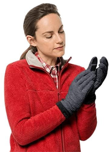 Jack Wolfskin Damen Chilly Walk Handschuhe, Ebony, XS