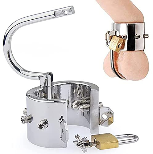 Edelstahl Hodenring CBT Spikes Penisring Hodenstrecker SM Erotik Ball Torture Keuschheit Ringe, Cockring Hoden Quetscher Alternative Ballstretcher Mit Schloss SM Sexspielzeug Für Männer
