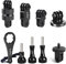 HSU Aluminum Camera Mount Kit for GoPro, Extension Arms for Hero 13/12/11/10/9/8/7/6/5/4/3, Camera Adapter for Insta 360 Cameras and Osmo Action