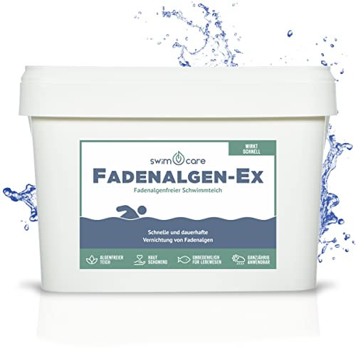 swimcare® Fadenalgen-Ex - 22 kg - Fadenalgenfreier Schwimmteich - Gegen Fadenalgen im Teich und Pool - Wirkt schnell - Unbedenklich für alle Lebewesen - Frei von Phosphat, Kupfer und Schwermetallen