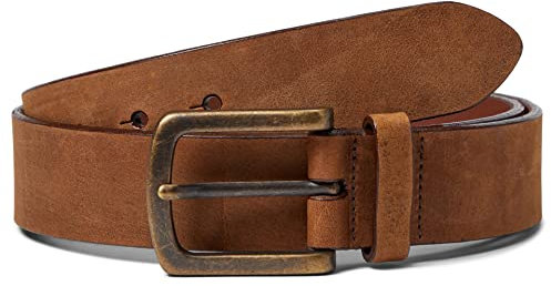 Torino Leather Co. Herren Gürtel aus poliertem Nubuk, 38 mm, Braun, 40