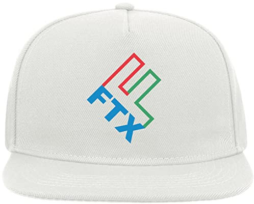 FTX Enron Ponzi Scheme Mashup Funny Snapback Flat Visor Cotton Blend Cap Weiß