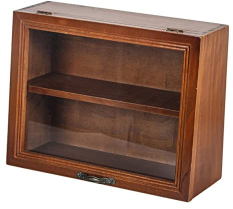Homoyoyo Scatola Da 1 Pz scatola di immagazzinaggio del desktop mini mensola angolare tazza di caffè armadietto scaffale espositivo porta cosmetici vetrina per tazze mobile Organizzatore