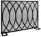 MAKIVI Funkenschutz, robust, Einzelpaneel, Kaminschutz, Funkenschutz, Metallgitterabdeckung, feuerfester Babyzaun, Kaminzubehör für Innen/Außen, 100 x 82 cm (schwarz) Marriage