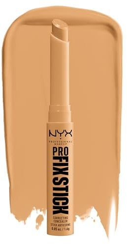 NYX Professional Makeup Korrigierender Concealer, Kaschiert Augenringe, Unreinheiten, dunkle Flecken und Verfärbungen ab, Mit Hyaluron, 12 Stunden Halt, Vegane Formel, Pro Fix Stick, Classic Tan