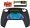 eXtremeRate Real Metal Buttons (RMB) Rise 2.0 Remap Kit para ps5 Control BDM-010 BDM-020 Carcasa con Goma Grip & Actualización Board & Programable Botones Traseros para ps5 Mando(Negro Arcoíris)