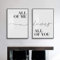 YLHKME Schwarz Weiß All of Me Loves All of You Bilder Leinwand Malerei, Nordic Wandbilder Wohnzimmer Schlafzimmer Deko Poster Kunstdrucke,Ohne Rahmen (Rahmenlos,2X50X70CM)
