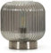 ValueLights | Smoked Ribbed Glass Portable Cordless Battery Powered Table Lamp | Table Lamps, Home Décor & Improvement Essential
