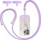 BGHHEU Cordon Téléphone Portable,avec 3 Patchs,Longueur Réglable Cordon Collier Compatible avec la Plupart des Coques pour Smartphone,Violet