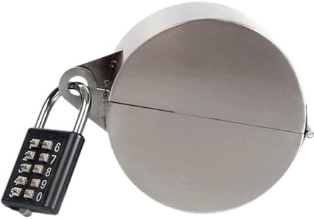 Verrou de robinet d'eau en acier inoxydable Generic - Verrouillage de robinet d'eau extérieur - Cadenas antivol pour tuyau d'arrosage, protecteur de valve