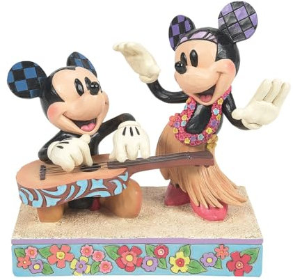 Disney Traditions Mickey And Minnie Hawaii Figurine