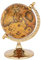 NKlaus Globe terrestre sur pied en laiton, 14 cm, décoration rétro pour les amateurs de nautique 16048