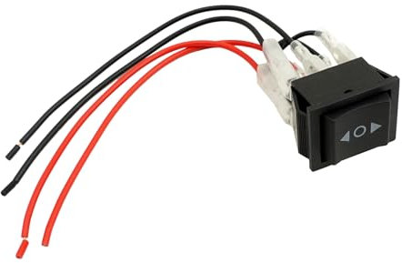 Wonvify Interruptor basculante de palanca 3 posiciones 6 pines 12v - Interruptor Basculante Control Momentáneo Motor - Botón Reinicio Momentáneo Pulsador Cable