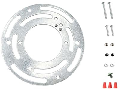 TopHomer Rund Deckenleuchte Platte Set, 4 Zoll Leuchte Montagewinkel Stahl Befestigung Halterung Hardware für Hängeleuchte Kronleuchter - Typ A2