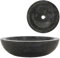 Iiaky Waschbecken 40x12 cm Marmor Schwarz Waschbecken Aufsatz Einbauwaschbecken
