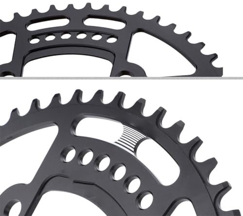 Juego de platos para bicicleta, diseño de aleación de aluminio, para 44T y 52T, soporta hasta 11 velocidades con clavos sin ranura (50T)
