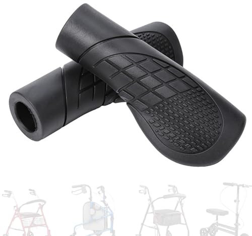 2 Stück Rollator-Griffgriffe – universelle Anti-Rutsch-Pads für bequemes Gehen und Mobilitätszubehör mit 2,5 cm Durchmesser – kompatibel mit Rollstühlen, Gehhilfen und Kniegeladern.