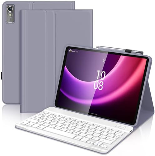 Funda con Teclado para Lenovo Tab P11 (2nd Gen) 11.5, Teclado Bluetooth Inalámbrico Desmontable con Funda Protectora Delgada para Tablet Lenovo Tab P11 (2nd Generation) 2022 11.5 Pulgadas, Púrpura