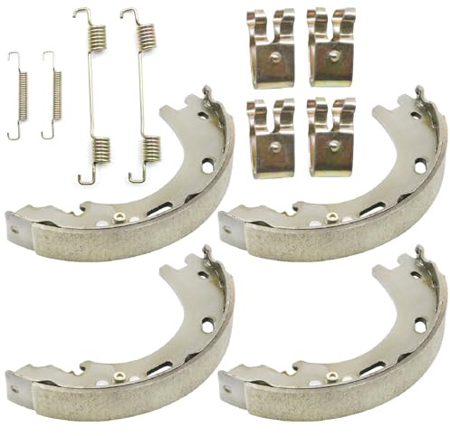 Hoypeyfiy 4 Pack LR031947 Rear Handbrake Shoe Set and Lining Kit, Replacement for Range Rover Sport MK1 2005-2013 Replacement for Land Rover Discovery 3 4 2004-2014, Replaces LR025151