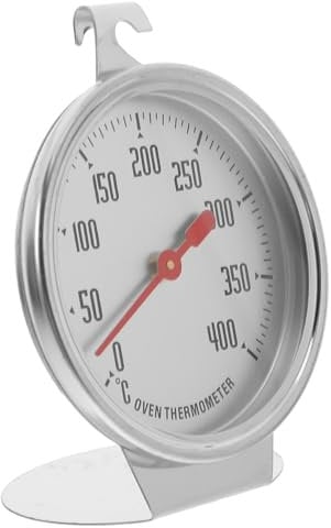 Housoutil Ofenthermometer Ersatz-klimaanlage Bratofen Thermostat-thermometer Zeigerthermometer Frittieröl-thermometer Wasserleitung Klimaanlage Backthermometer Silver Rostfreier Stahl