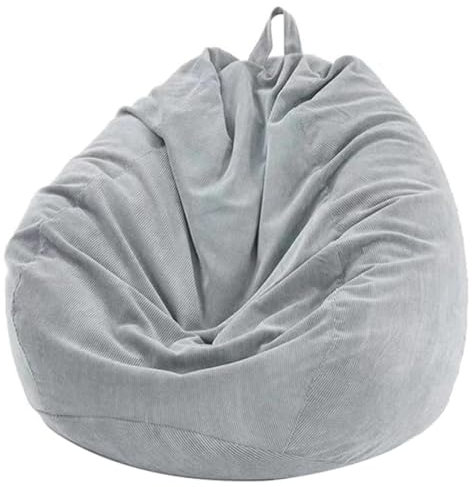 Highdi Sitzsack für Kinder, Grey Sitzsack Outdoor (Keine Füllung), Abnehmbarer Sitzsäcke, Für den Innen- oder Außenbereich Lazy Gaming Bean Bag Chair(85 x 110 cm)