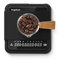 KRYPTEUM Mini balance à café rechargeable avec minuterie, 0,1 g de précision pour verser et expresso, balance de cuisine numérique portable avec minuterie automatique (noir)