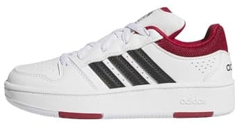 adidas Unisex Kinder Hoops Classic Shoes, FTWR White/Team Victory Red/Core Black, 34 EU