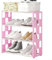 EXTRWORY Stabiler Schuhschrank mit modernem Look, perfekt für Schlafzimmer oder Flur (Rosa)