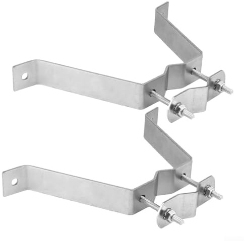 Duty TV Antenna Pole Bracket, Adjustable Wall Mount Clamp, Adjustable Range, Easy Installation