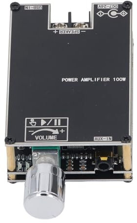 Fosi Amplifier Module 7-24V Sound Amplifier Module Single Channel 100W USB Power Amplifier Board HiFi Class D Amp