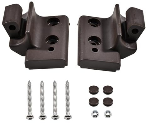 YUCKMZ Dachfenster Griffkonsole Set AF/BA 2skt Ersatzteil Kompatibel mit Braas Atelier-Fenster Braun