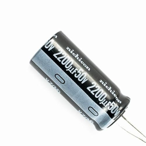 Nichicon 2 pcs 50V 2200uf Premium Quality Low ESR pour Audio TV, LCD, Radio, Micro-ondes, Jeu (16 x 35 mm)