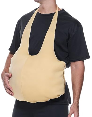 Sionhiuo Faux Ventre Postérieur Homme | Fesses Volumineuses Halloween - Déguisement Ventre Grossesse Fesses pour Hommes Spectacle Halloween Cosplay Fête Noël