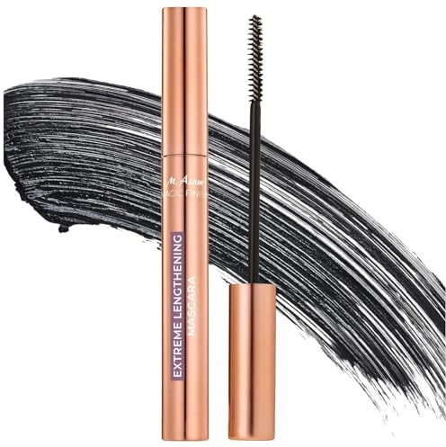 FUGLUS Extreme Lengthening Mascara Deep Black (7ml) – Wimperntusche für Extreme Verlängerung & Definition, im Schwarz mit Skinny Brush, für Lange Wimpern