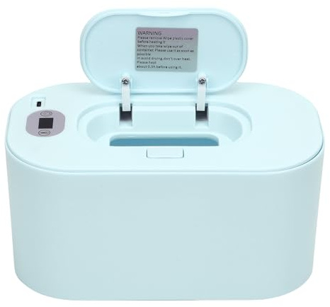 Cocoarm Baby-Wischtuchwärmer, ABS-Material, Schnell Aufheizender Wischtuchwärmer, Sorgt für Optimale Luftfeuchtigkeit, Perfekt für Windelwechsel und Autofahrten (Grüne Temperatureinstellung)