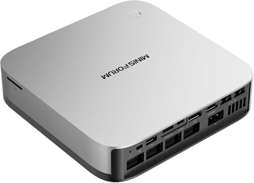 MINIS FORUM AI X1 Pro Mini PC, AMD Ryzen AI 9 HX370 (12C/24T fino a 5,1 GHz), Radeon 890M, 32 GB DDR5, 1 TB PCIe 4.0 SSD, 4K Quad-Display, Dual 2.5G LAN, Wi-Fi 7, BT 5.4, OCuLink