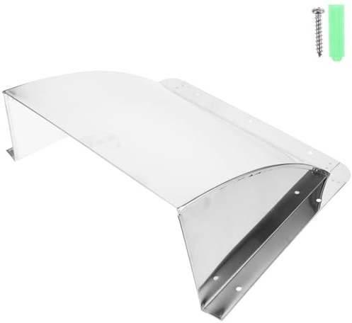 Lurrose Edelstahl Ablufthaube für Innen und Außenbereiche mit Rostfreiem Verformungsfreiem Design Einfache Installation für Lüftungssysteme in Küche und Industrie