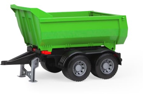 Lena WORXX Anhänger - Traktor Spielzeug mit Kippmulde & Heckklappe, 5 mm verzinkte Stahlachsen, für Deutz-Fahr Agroton 7250 TTV, Indoor & Outdoor, für Kinder ab 3 Jahren