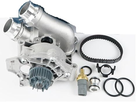 Bombas Agua Bomba Agua Aluminio 06H121026 EA888 GEN2 Para VW Para Golf Para MK6 Para GTI Para Passat B7 Para Tiguan CC Para Scirocco Para Jetta Bomba Agua(Water Pump and belt)