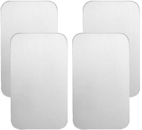 GALPADA Tappetini Refrigeranti e Riduzione Temperatura Corpo Animale Set 4 in Alluminio per Dissipazione Calore Piastra Estiva per Conigli e Criceti