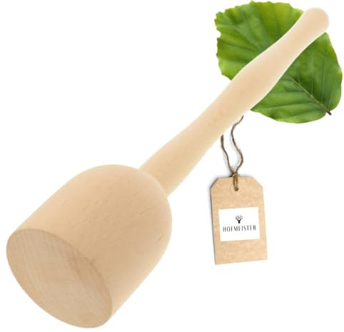 Hofmeister Holzwaren Wooden Potato Masher from Beechwood by N/A