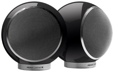 Elipson Planet M Noir - Enceinte Bibliothèque Design - Coaxial (La Paire)