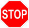 Schild STOP Stopschild 40 cm 8-eckig Alu-Verbund
